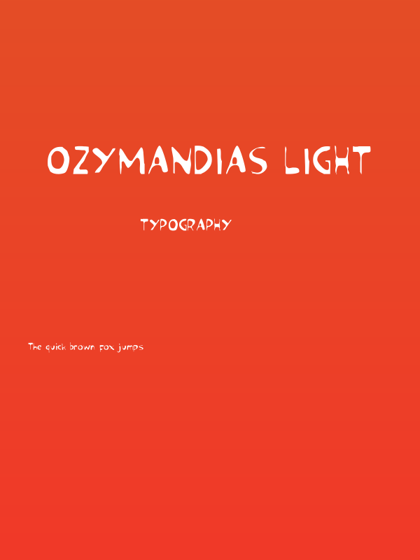 Ozymandias Light Poster