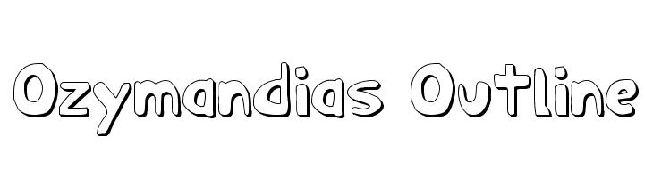 Ozymandias Outline Font