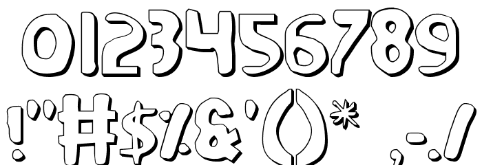 Ozymandias Outline Font OTHER CHARS