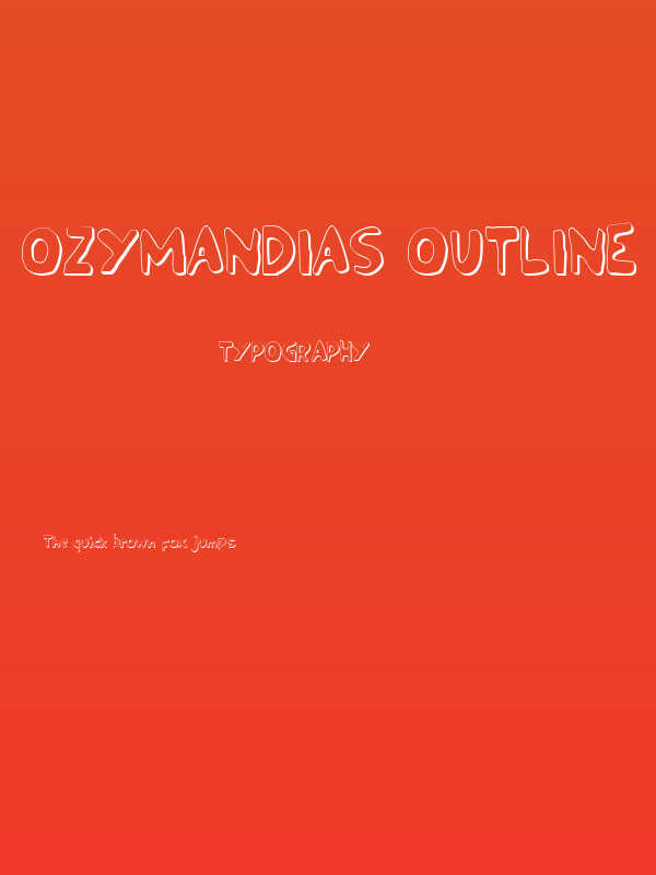 Ozymandias Outline Poster