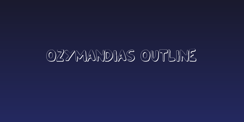 Ozymandias Outline Social Header