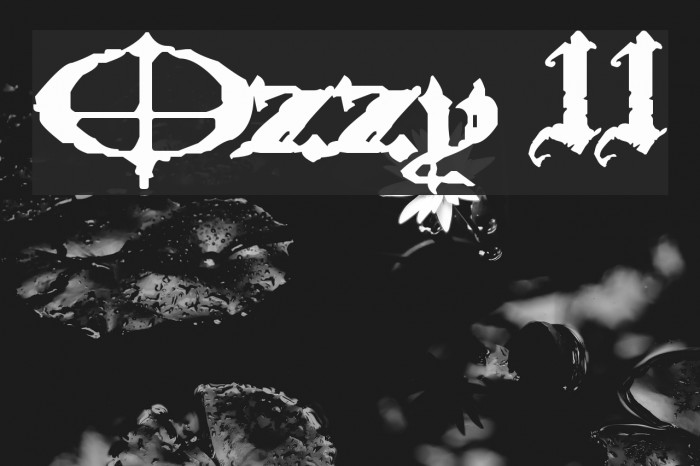 Ozzy II Font examples