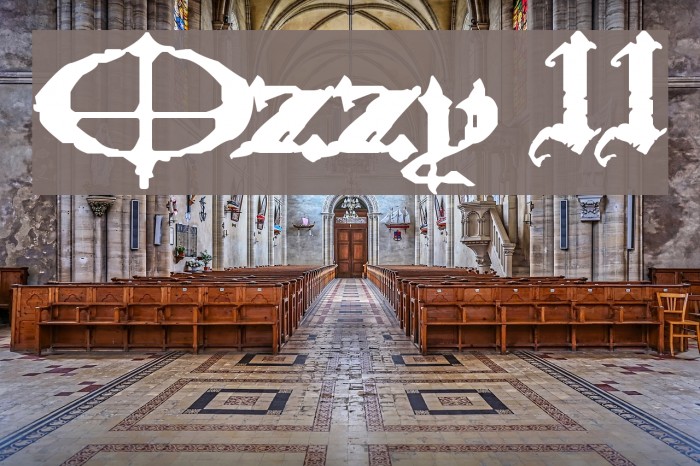 Ozzy II Font examples