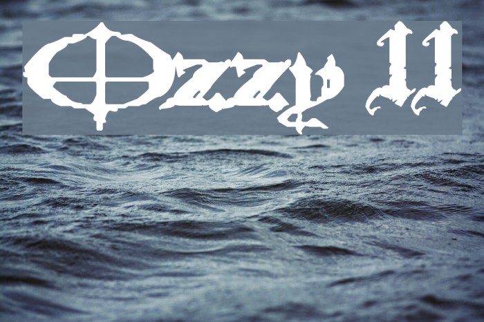 Ozzy II Font examples