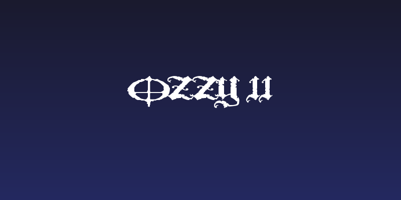 Ozzy II Social Header