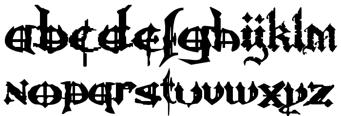 Ozzy II Font LOWERCASE