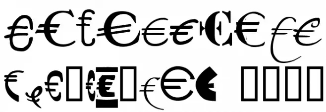 P22 Euros Caratteri ALTRI CARATTERI