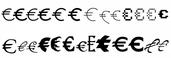 P22 Euros 字体 大写
