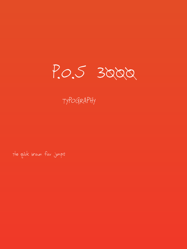 P.O.S 3000 Poster