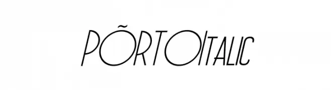 PÕRTO Italic  Frei Schriftart Herunterladen
