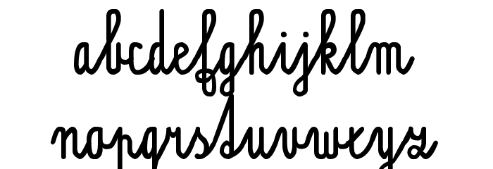 Písankové psací Jakub Sloup opt Font LOWERCASE