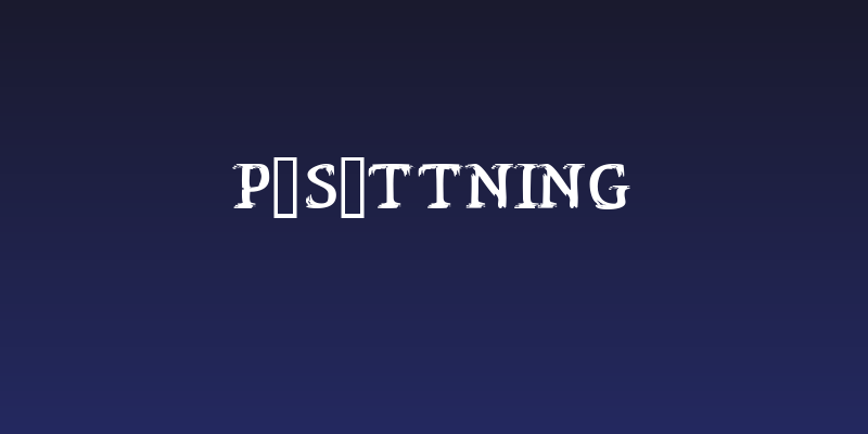 Påsättning Social Header