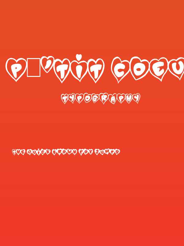 P'tit Coeur d'Amour Poster