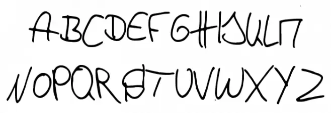 p4r4d0x_h4ndwr1tt3n Schriftart Groß