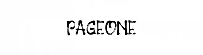 PAGEONE  Frei Schriftart Herunterladen