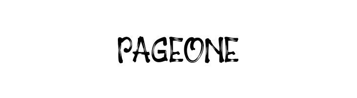 PAGEONE  Fuentes Gratis Descargar