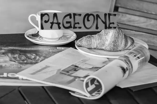 PAGEONE Font examples