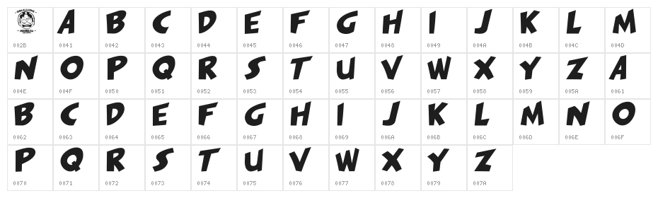 PAGI-JAKARTA Character Map