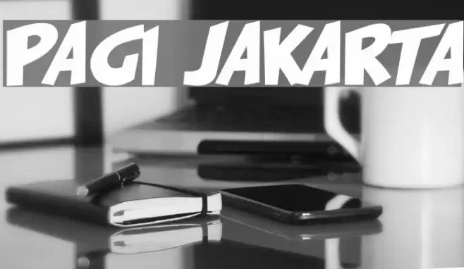 PAGI JAKARTA Font examples