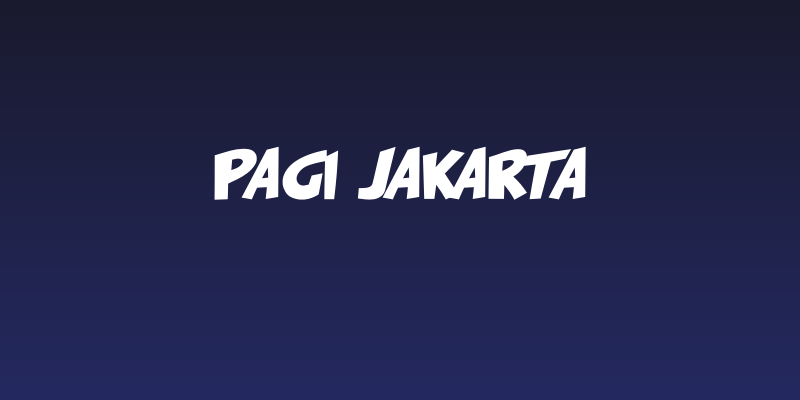 PAGI JAKARTA Social Header