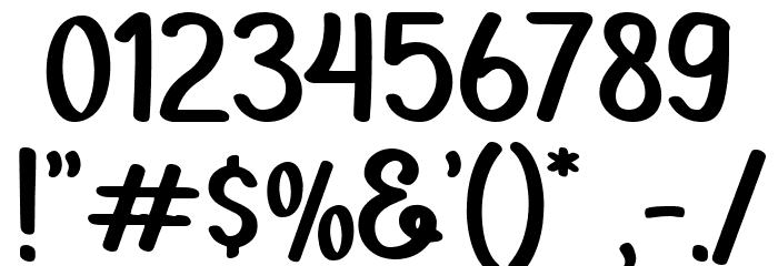 PAINTLOVA V1 - Demo Regular Font OTHER CHARS