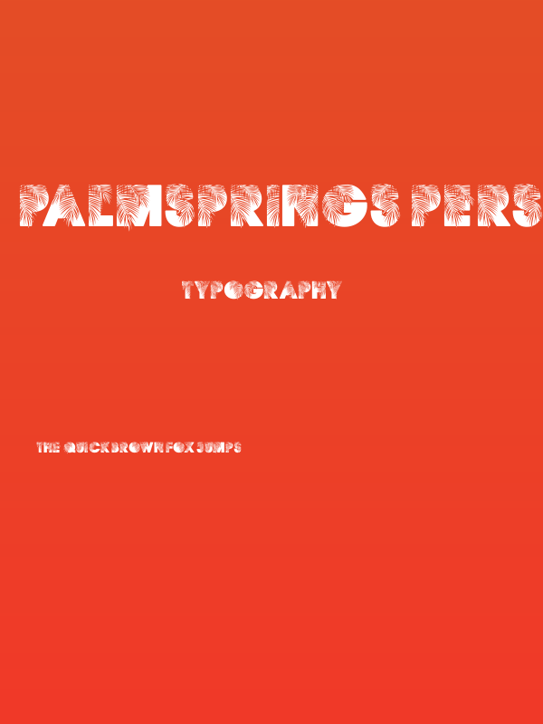 PALMSPRINGS PERSONAL USE Regular Poster