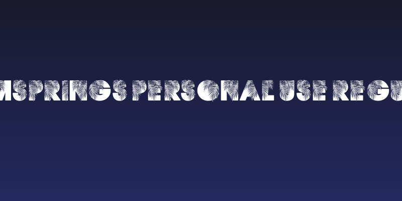 PALMSPRINGS PERSONAL USE Regular Social Header