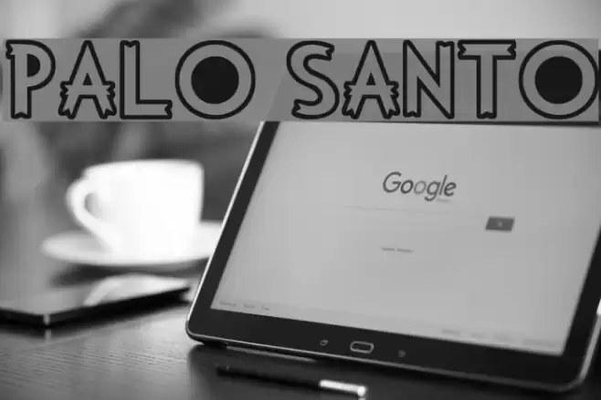 PALO SANTO Font examples