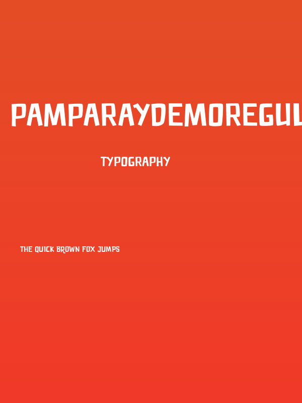 PAMPARAYDemoRegular Poster