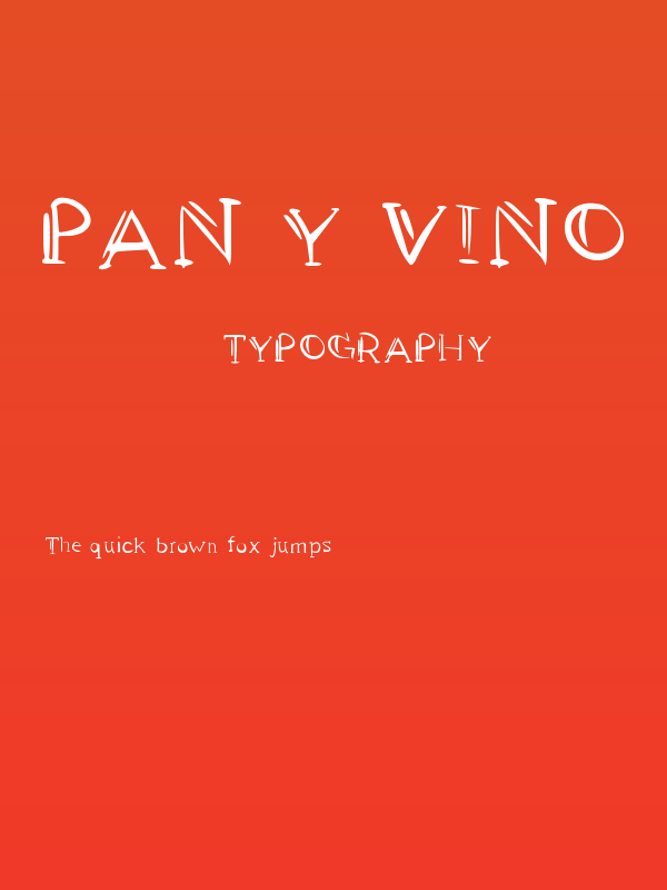 PAN y VINO Poster