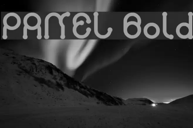 PANEL Bold Font examples