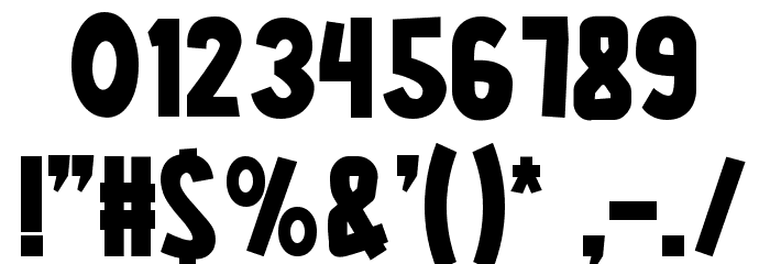 PANICKO Font OTHER CHARS
