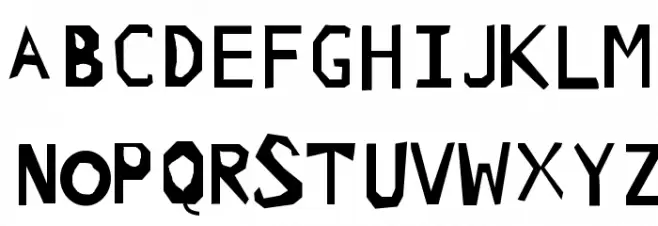 PANJI JALADRI EXPERIMENT Schriftart Groß