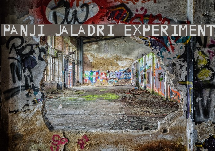 PANJI JALADRI EXPERIMENT Font examples
