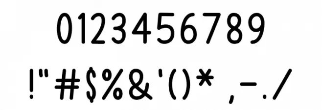 PAPER MOON Font OTHER CHARS