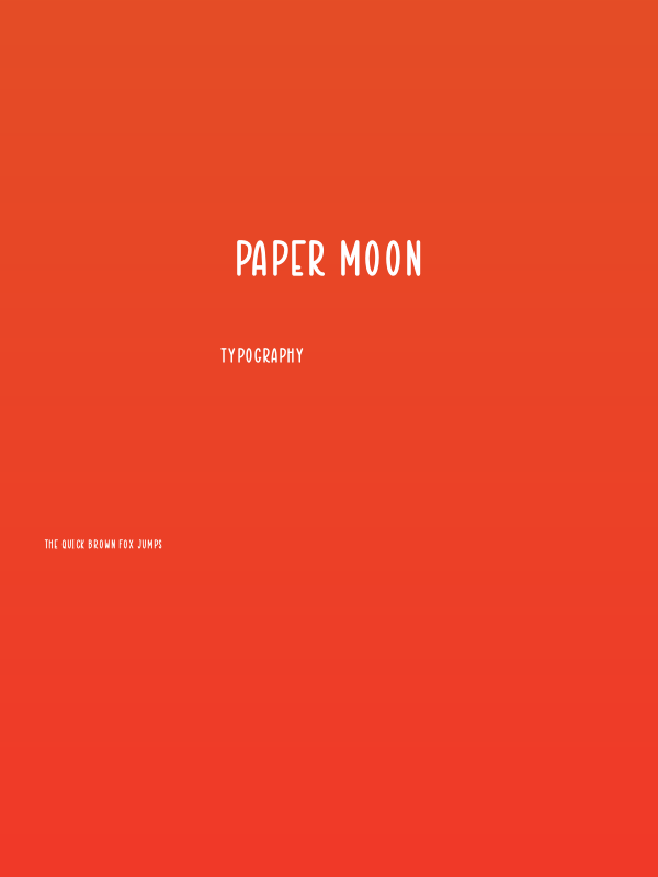 PAPER MOON Poster