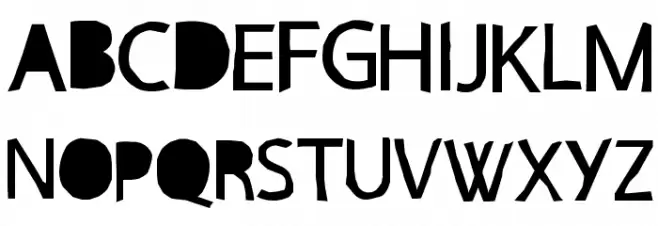 PAPERCUT' CRE Шрифта ВЕРХНИЙ