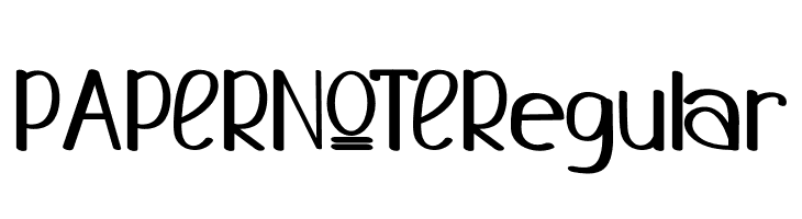 PAPERNOTERegular  Fuentes Gratis Descargar