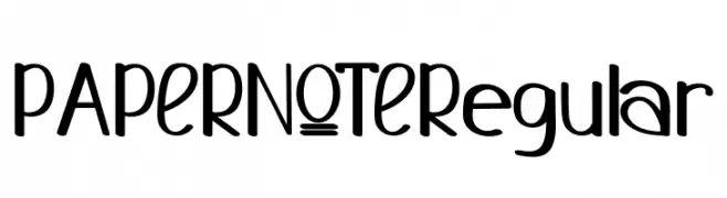 PAPERNOTERegular  لخطوط تنزيل