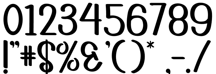 PAPERNOTERegular Font OTHER CHARS