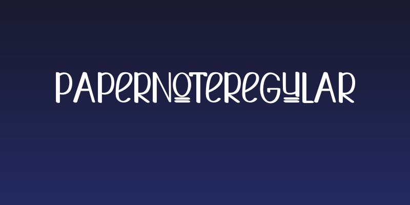 PAPERNOTERegular Social Header