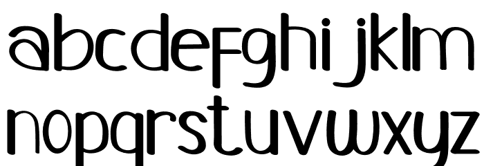 PAPERNOTERegular Font LOWERCASE