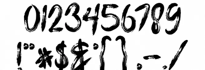 PARASITE Font OTHER CHARS