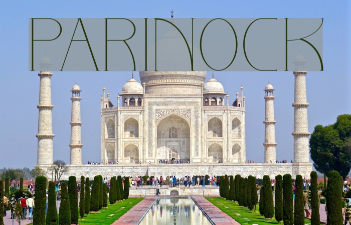 PARINOCK Font examples