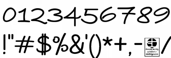 PAROLE Script Bold Demo Font OTHER CHARS