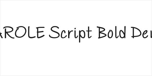 PAROLE Script Bold Demo Logo