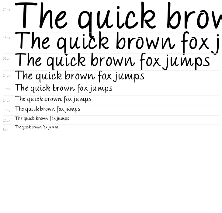 PAROLE Script Bold Demo Waterfall