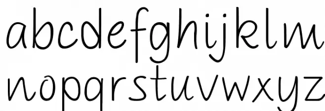PAROLE Script Demo Caratteri MINUSCOLO