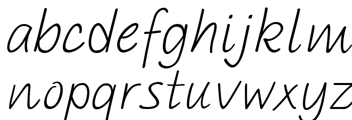 PAROLE Script Italic Demo Font LOWERCASE