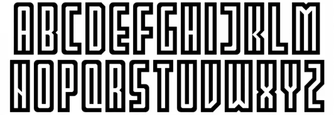 PARTIN Regular Шрифта ВЕРХНИЙ